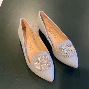 Sole society light blue flats